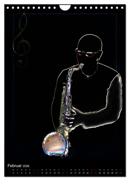 Produktbild: Jazz Ewig (Wandkalender 2026 DIN A4 hoch), CALVENDO Monatskalender