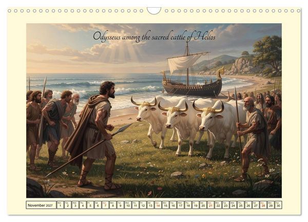 Produktbild: The adventurous journey of Odysseus (Wall Calendar 2027 DIN A3 landscape), CALVENDO 12 Month Wall Calendar