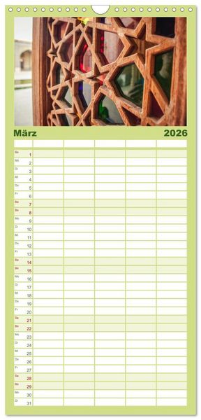Produktbild: Familienplaner 2026 - Persische Kultur Irans mit 5 Spalten (Wandkalender, 21 x 45 cm) CALVENDO