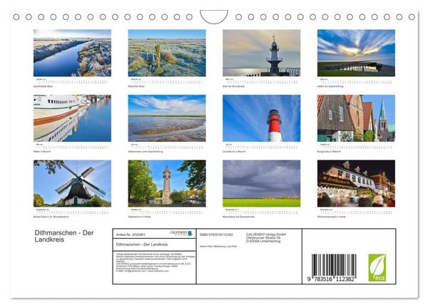 Produktbild: Dithmarschen - Der Landkreis (Wandkalender 2026 DIN A4 quer), CALVENDO Monatskalender