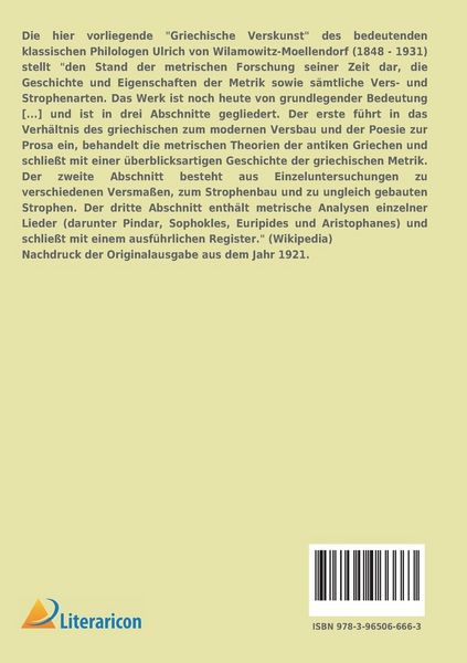 Produktbild: Griechische Verskunst
