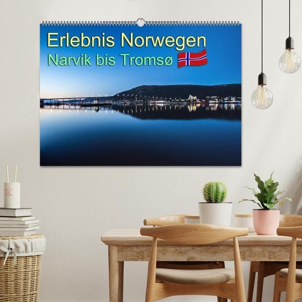 Produktbild: Erlebnis Norwegen: Narvik bis Troms&oslash; (Wandkalender 2026 DIN A2 quer), CALVENDO Monatskalender