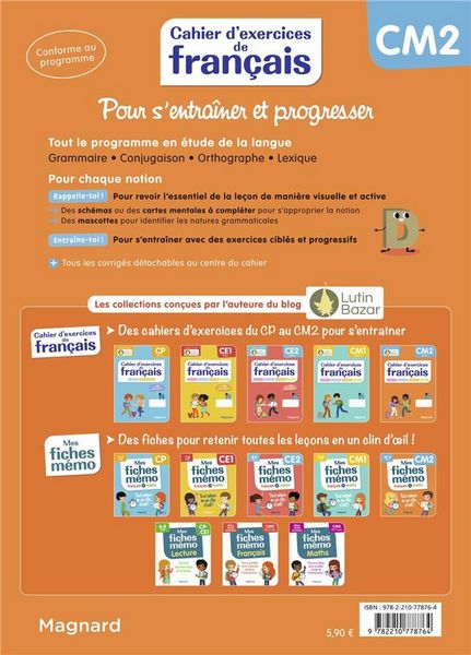 Produktbild: Mes fiches m&eacute;mo cahier d'exercices