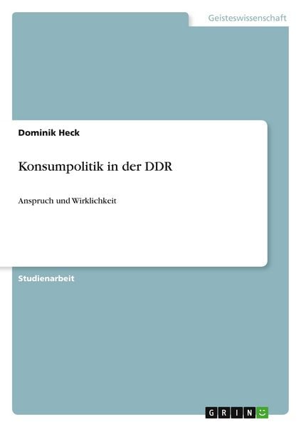 Produktbild: Konsumpolitik in der DDR
