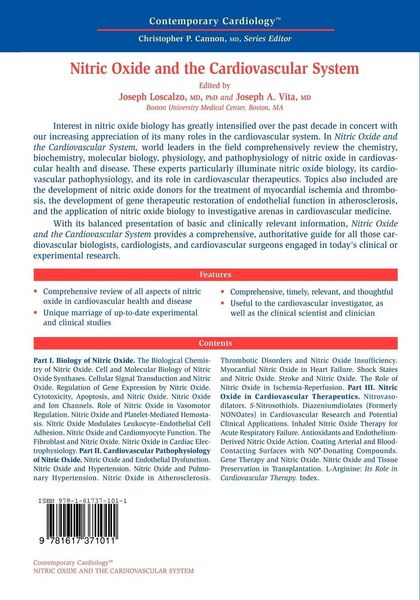 Produktbild: Nitric Oxide and the Cardiovascular System
