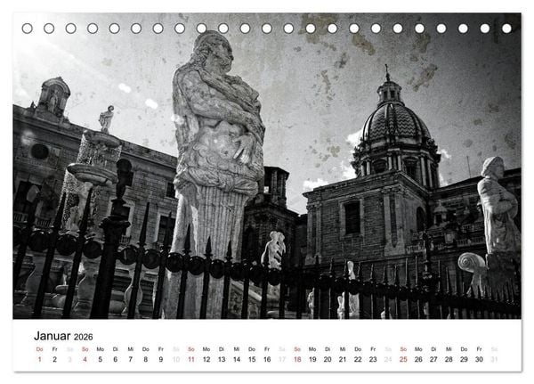 Produktbild: Silberstein portr&auml;tiert Palermo (Tischkalender 2026 DIN A5 quer), CALVENDO Monatskalender