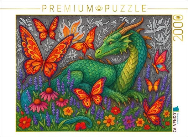 Produktbild: CALVENDO Puzzle Lindwurm und Feuerfalter | 2000 Teile Lege-Gr&ouml;&szlig;e 90x67cm Foto-Puzzle f&uuml;r gl&uuml;ckliche Stunden