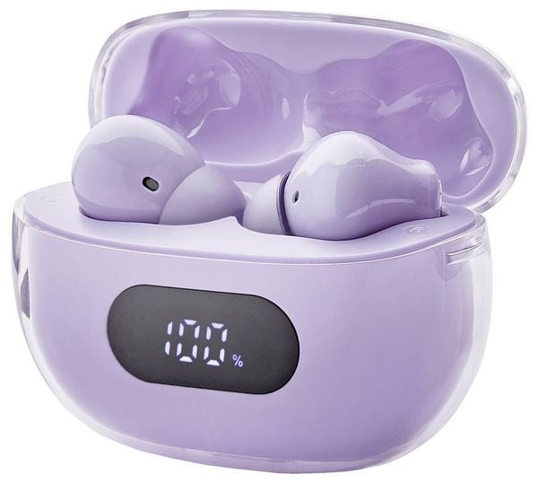 Produktbild: Intenso Buds Plus T313AE lila In Ear Headset Bluetooth&reg; Stereo Lila Noise Cancelling Handy