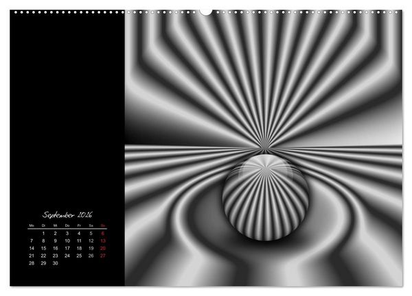 Produktbild: Optische Kunst im Quadrat (Wandkalender 2026 DIN A2 quer), CALVENDO Monatskalender