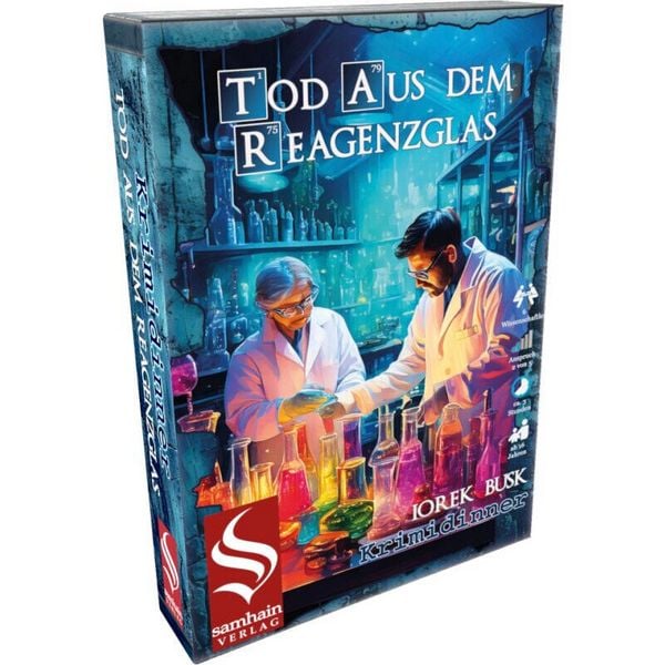 Partyspiel Krimidinner - Tod aus dem Reagenzglas