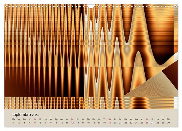 Produktbild: Art nuances de brun (Calendrier mural 2026 DIN A3 vertical), CALVENDO calendrier mensuel