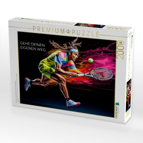 Produktbild: CALVENDO Puzzle Ein Motiv aus dem Kalender Tennis und Motivation | 2000 Teile Lege-Gr&ouml;&szlig;e 90x67cm Foto-Puzzle f&uuml;r gl&uuml;ckliche Stunden
