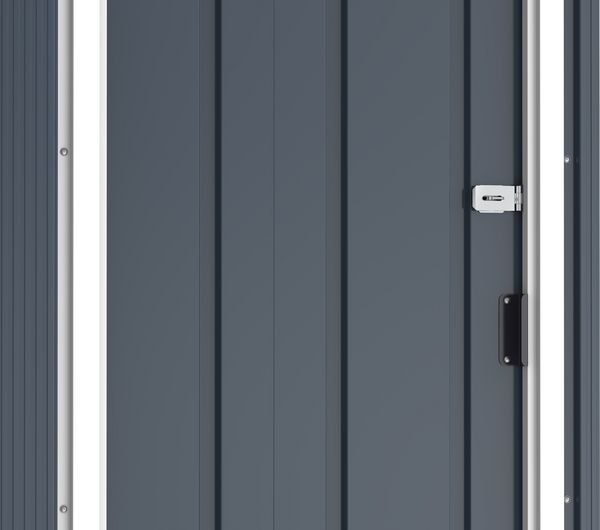 Produktbild: Metall Ger&auml;tehaus 163x112 Gartenhaus Schiebet&uuml;r