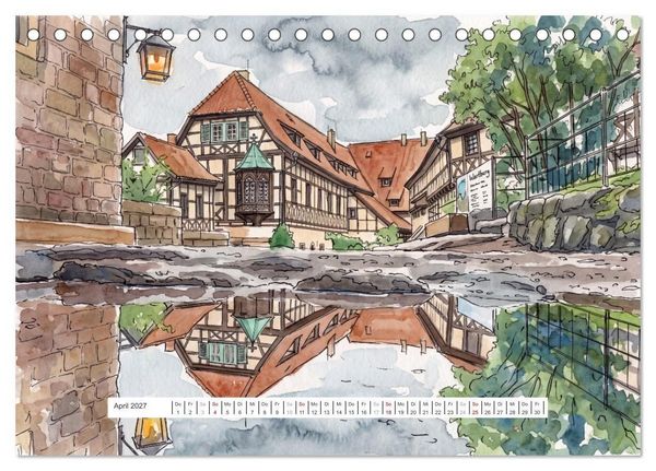 Produktbild: Zauberhafte Wartburg (Tischkalender 2027 DIN A5 quer), CALVENDO Monatskalender