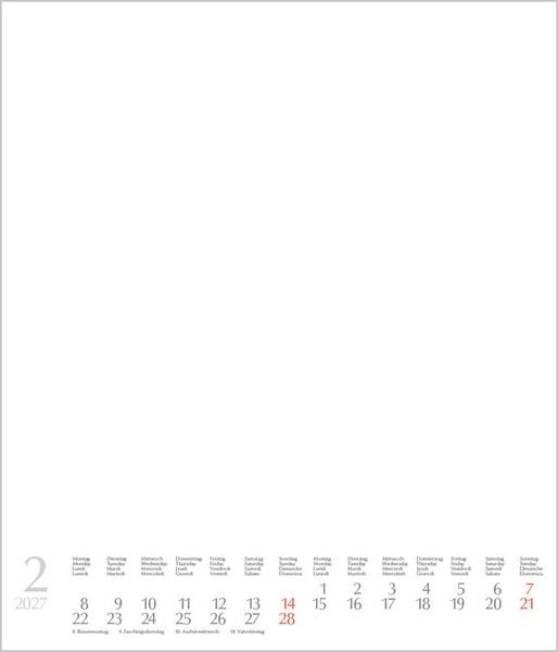 Produktbild: Foto-Malen-Basteln Bastelkalender wei&szlig; gro&szlig; 2027