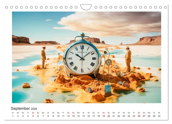 Produktbild: Zeit ist abstrakt (Wandkalender 2026 DIN A4 quer), CALVENDO Monatskalender