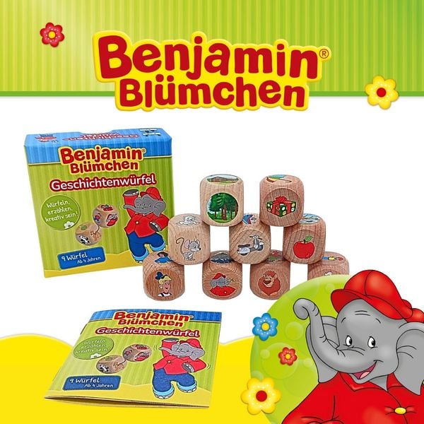 Produktbild: Geschichtenw&uuml;rfel mit Benjamin Bl&uuml;mchen