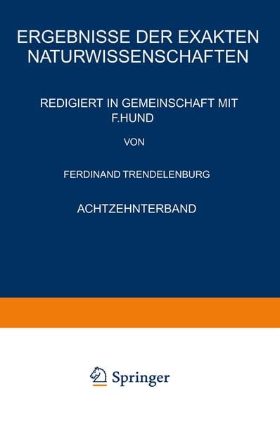 Produktbild: Ergebnisse der Exakten Naturwissenschaften