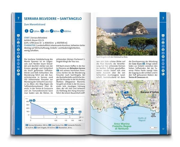 Produktbild: KOMPASS Wanderf&uuml;hrer Golf von Neapel, Ischia, Capri, Halbinsel Sorrent, Amalfi-K&uuml;ste und Cilento, 60 Touren