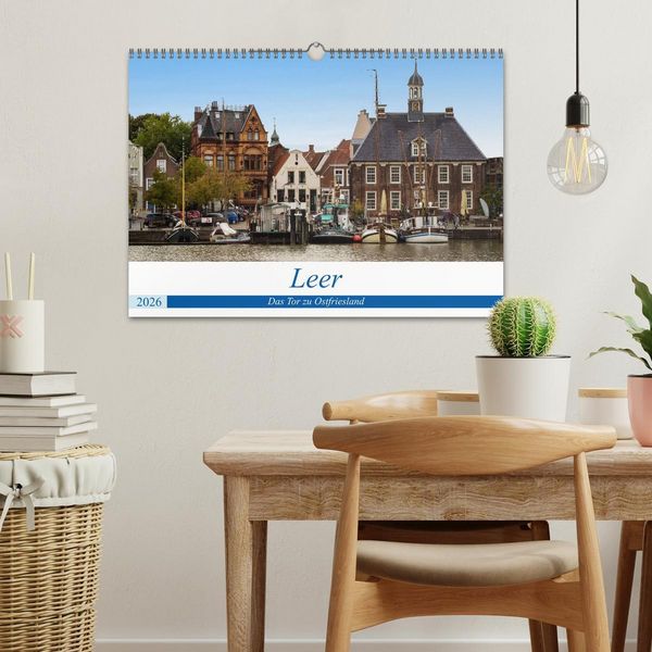 Produktbild: Leer - Das Tor zu Ostfriesland (Wandkalender 2026 DIN A3 quer), CALVENDO Monatskalender