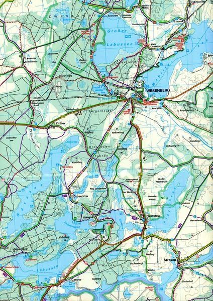 Produktbild: K&uuml;mmerly+Frey Outdoorkarte Deutschland 16 M&uuml;ritz Nationalpark 1:50.000