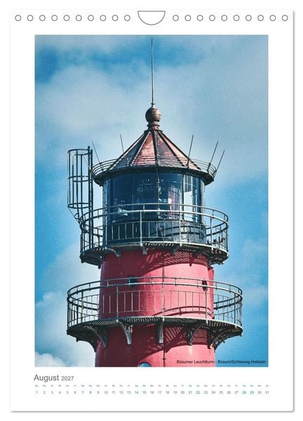 Produktbild: Leuchtt&uuml;rme an der Nordseek&uuml;ste (Wandkalender 2027 DIN A4 hoch), CALVENDO Monatskalender