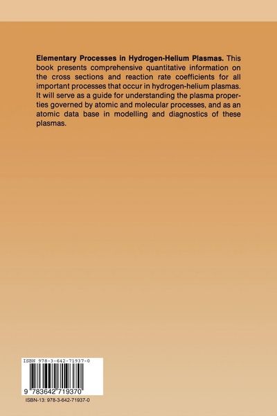 Produktbild: Elementary Processes in Hydrogen-Helium Plasmas