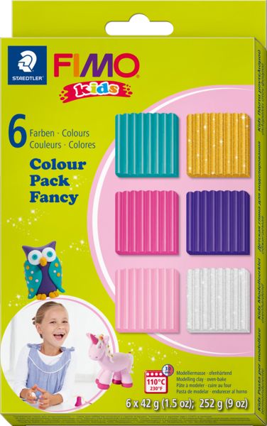 Produktbild: STAEDTLER FIMO kids Colour Pack - girlie 6x42g