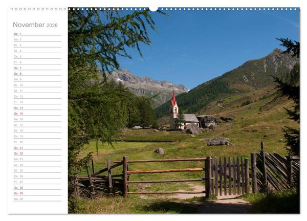 Produktbild: Wundervolle Pl&auml;tze in S&uuml;dtirol (Wandkalender 2026 DIN A2 quer), CALVENDO Monatskalender