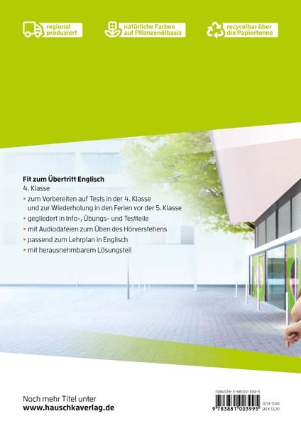 Produktbild: &Uuml;bungsheft Fit zum &Uuml;bertritt - Tests in Englisch 4. Klasse