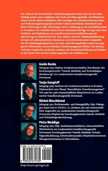 Produktbild: Dialogorientiertes Umweltmanagement und Umweltqualifizierung