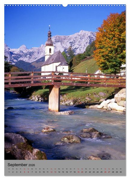 Produktbild: Wundersch&ouml;nes Berchtesgadener Land (Wandkalender 2026 DIN A2 hoch), CALVENDO Monatskalender