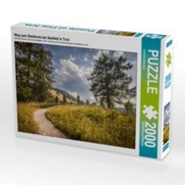 CALVENDO Puzzle Weg zum Steinkreis bei Seefeld in Tirol | 2000 Teile Lege-Größe 90 × 67 cm Foto-Puzzle für glückliche Stunden