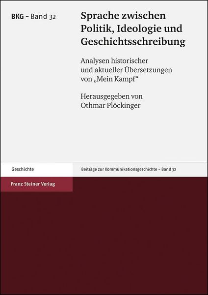 Produktbild: Sprache zwischen Politik, Ideologie und Geschichtsschreibung