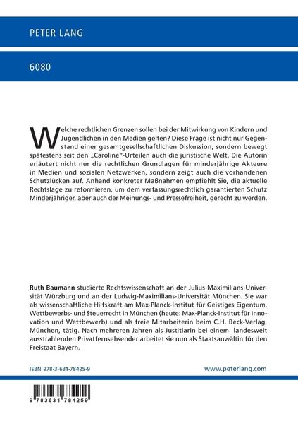 Produktbild: Minderj&auml;hrige in den Medien
