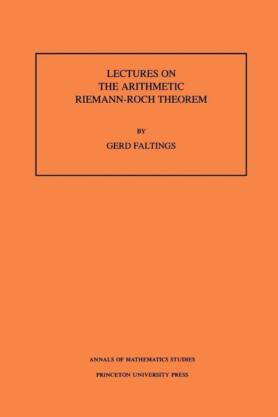 Produktbild: Lectures on the Arithmetic Riemann-Roch Theorem