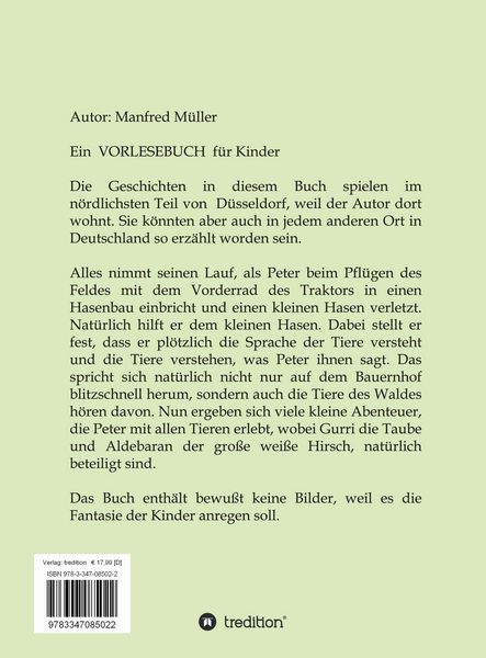 Produktbild: Das Vorlesebuch von Peter und den Tieren