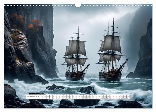 Produktbild: Les voiles et la mer (Calendrier mural 2026 DIN A3 vertical), CALVENDO calendrier mensuel