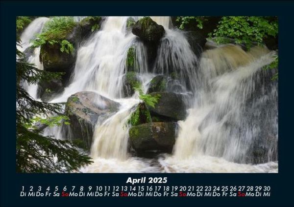 Produktbild: Wasserf&auml;lle 2025 Fotokalender DIN A5