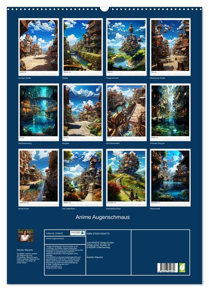 Produktbild: Anime Augenschmaus (Wandkalender 2026 DIN A2 hoch), CALVENDO Monatskalender