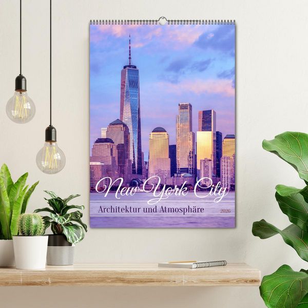 Produktbild: NEW YORK CITY Architektur und Atmosph&auml;re (Wandkalender 2026 DIN A2 hoch), CALVENDO Monatskalender