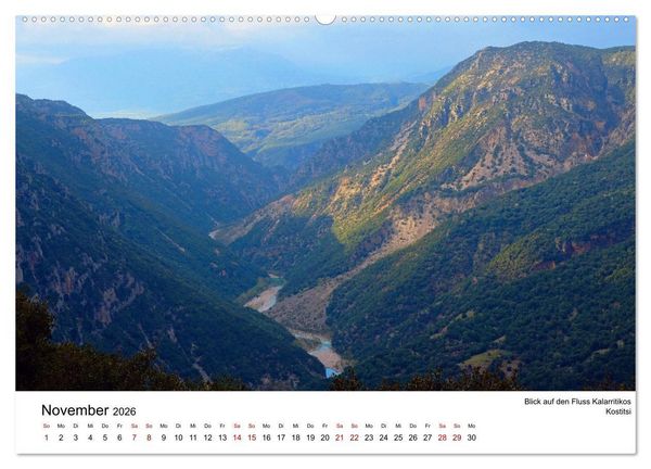 Produktbild: Der Norden Griechenlands (Wandkalender 2026 DIN A2 quer), CALVENDO Monatskalender
