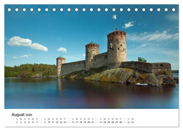 Produktbild: Finnland: Land der 1000 Seen (Tischkalender 2026 DIN A5 quer), CALVENDO Monatskalender