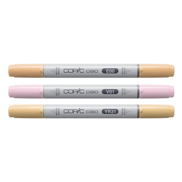 Produktbild: Copic Marker Set Ciao LAYER&MIX Sunset Palette 3 St&uuml;ck Faltschachtel