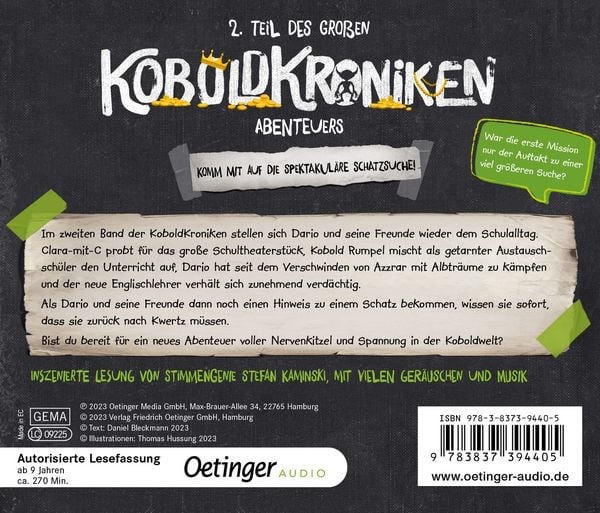 Produktbild: KoboldKroniken 2. Voll verschatzt!