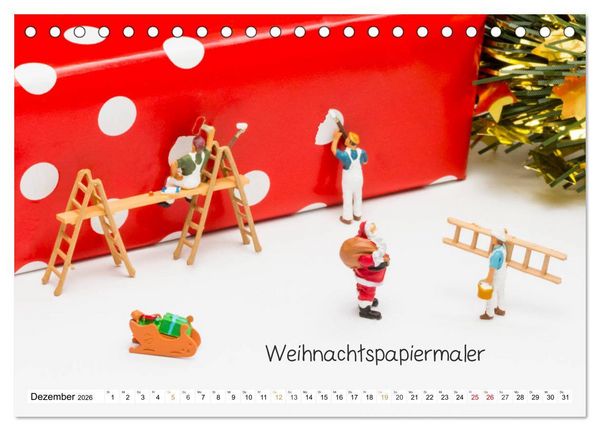 Produktbild: Uhraufzieher ... und andere Mini-Welten (Tischkalender 2026 DIN A5 quer), CALVENDO Monatskalender