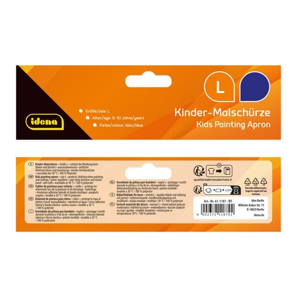 Produktbild: Idena Bastelsch&uuml;rze blau Gr&ouml;&szlig;e L
