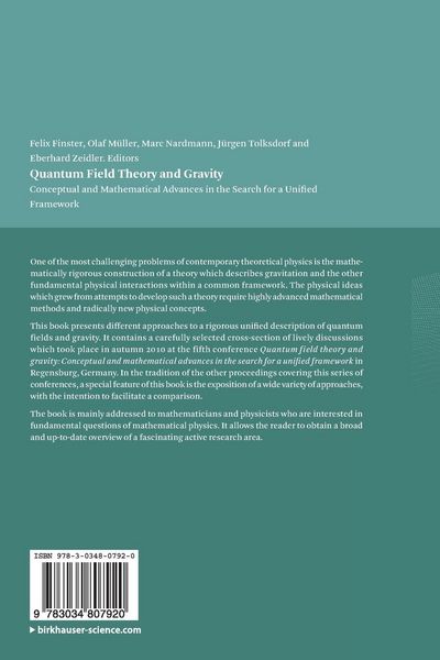 Produktbild: Quantum Field Theory and Gravity