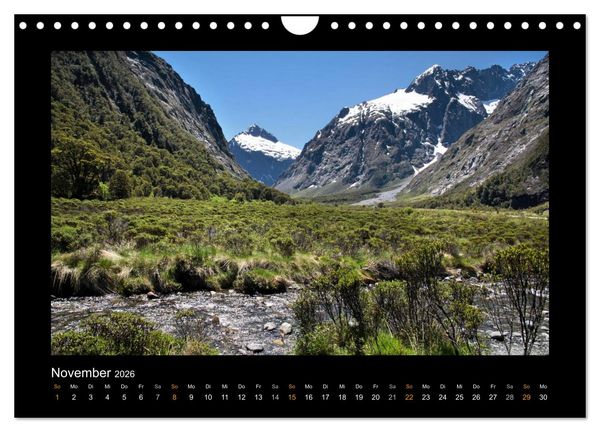 Produktbild: Neuseeland - Wunderwelt der Natur (Wandkalender 2026 DIN A4 quer), CALVENDO Monatskalender
