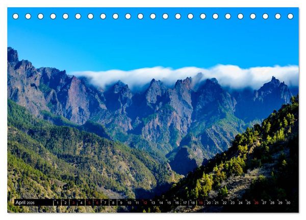 Produktbild: La Palma - Landschaften und Meer (Tischkalender 2026 DIN A5 quer), CALVENDO Monatskalender